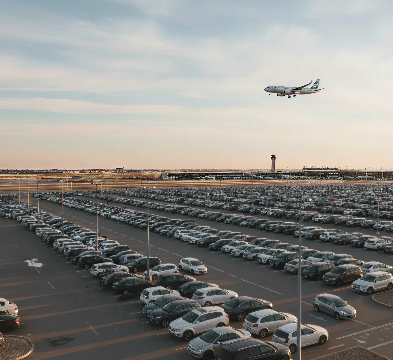 Airport parking background